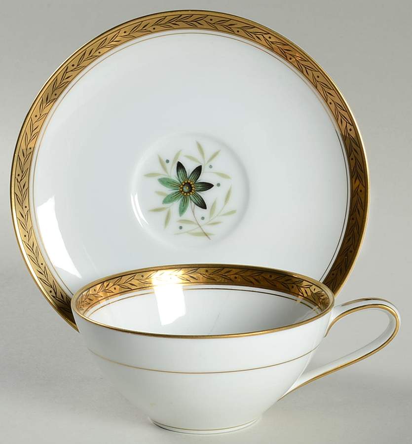 5592 Flat Cup & Saucer Set by Noritake-1
