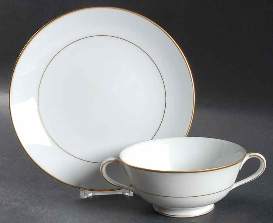 7050 Footed Cream Soup Bowl & Saucer Set by Noritake-1
