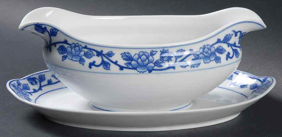 9488 Gravy Boat with Attached Underplate by Noritake-1