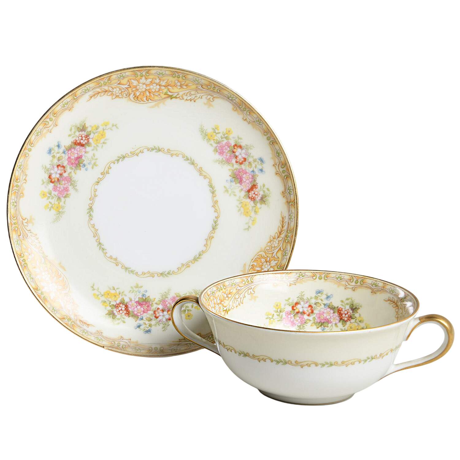 98846 Flat Cream Soup Bowl & Saucer Set by Noritake-1