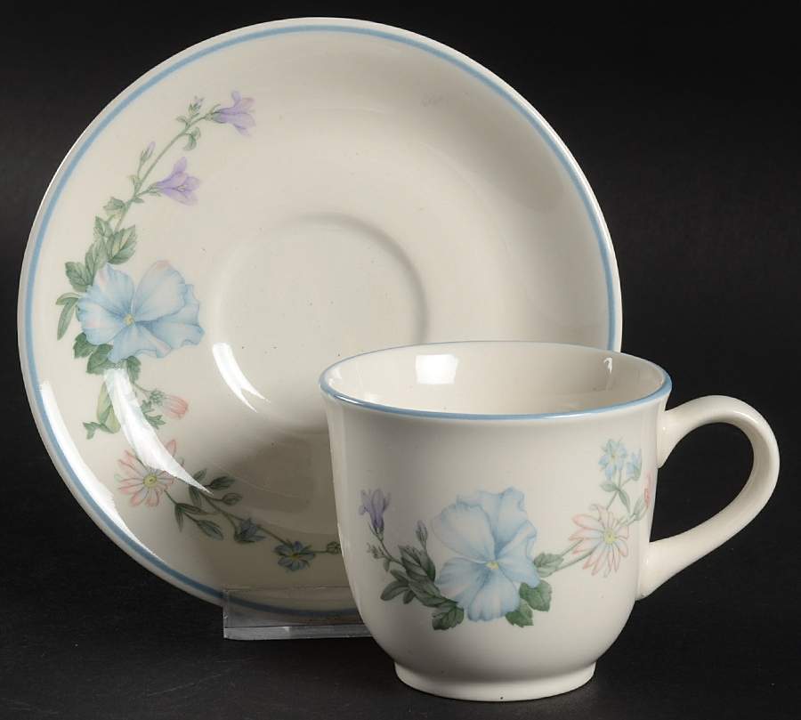 Abbotswood Footed Demitasse Cup & Saucer Set by Noritake-1