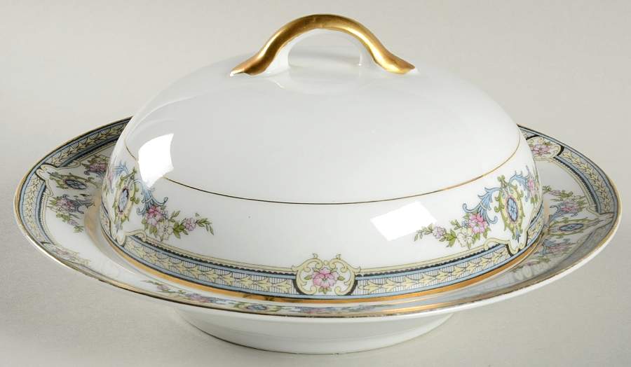 Aberdeen (Older) Round Covered Butter by Noritake-1