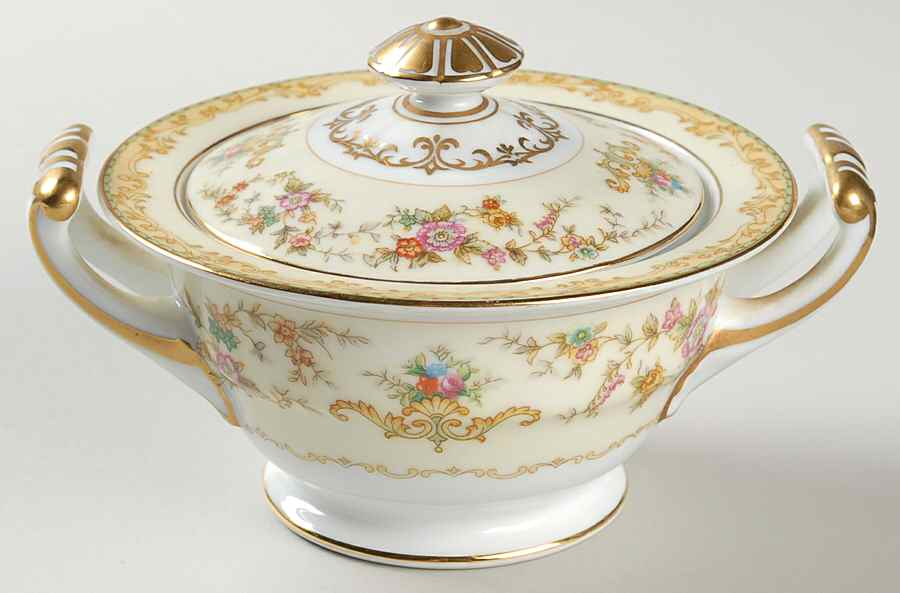 Aberdale Sugar Bowl & Lid by Noritake-1