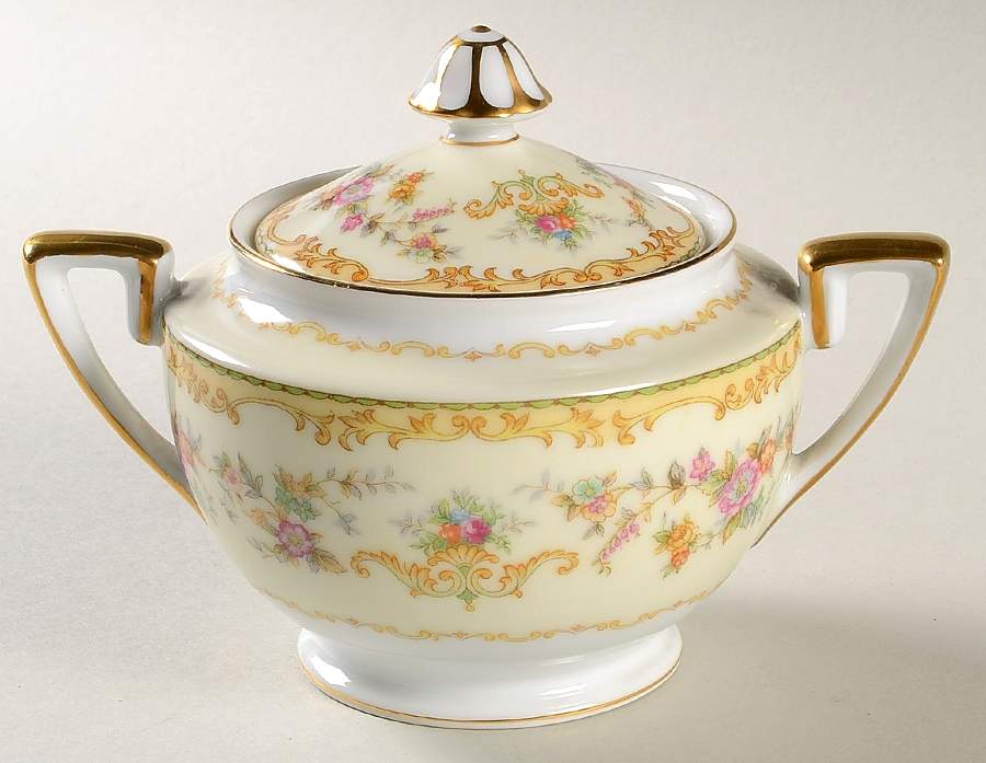 Aberdale Sugar Bowl & Lid by Noritake-1