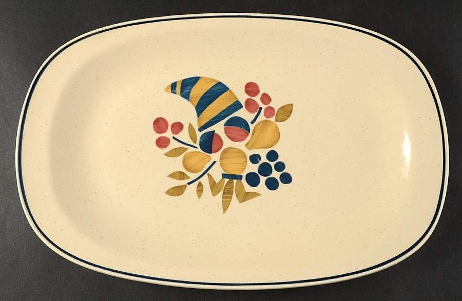Abundance 14" Oval Serving Platter by Noritake-1