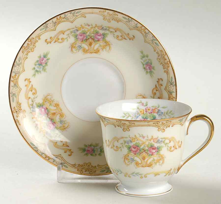 Acacia Footed Demitasse Cup & Saucer Set by Noritake-1