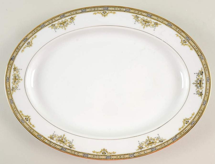 Adams 13" Oval Serving Platter by Noritake-1
