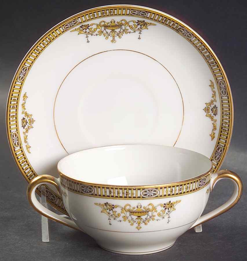Adams Flat Bouillon Cup & Saucer by Noritake-1