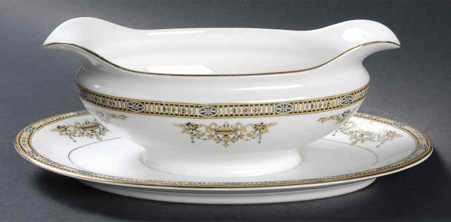 Adams Gravy Boat with Attached Underplate by Noritake-1
