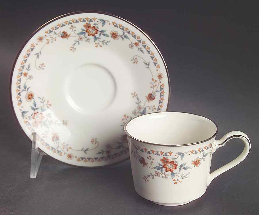 Adagio Flat Demitasse Cup & Saucer Set by Noritake-1