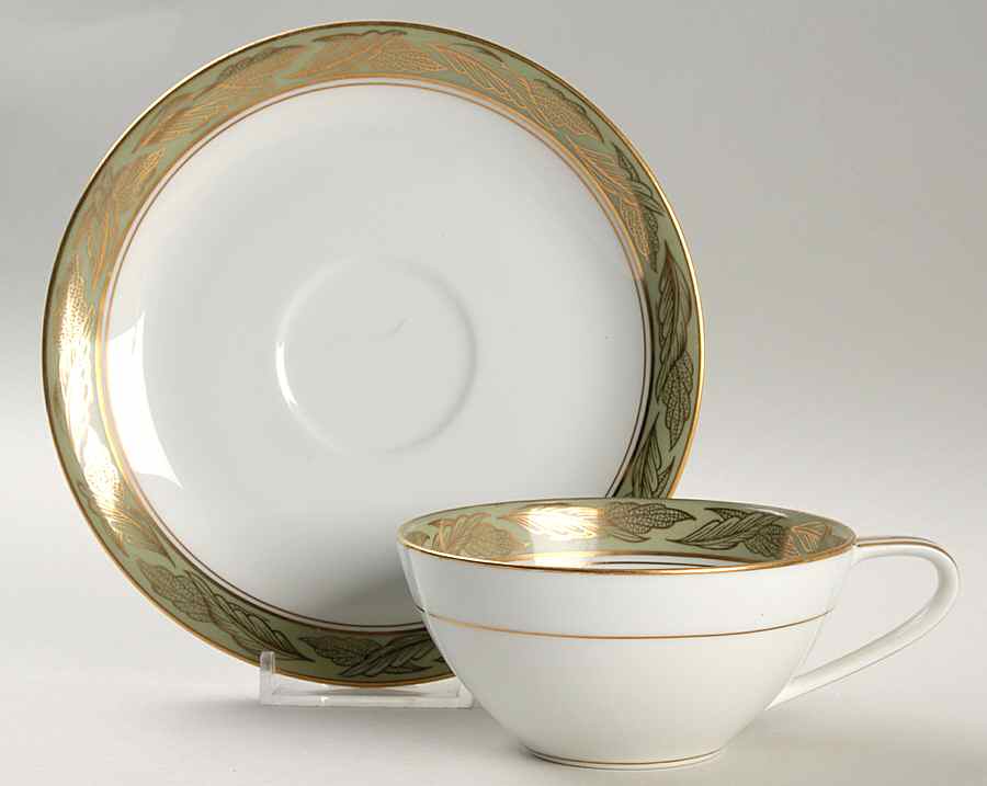 Adala Flat Cup & Saucer Set by Noritake-1