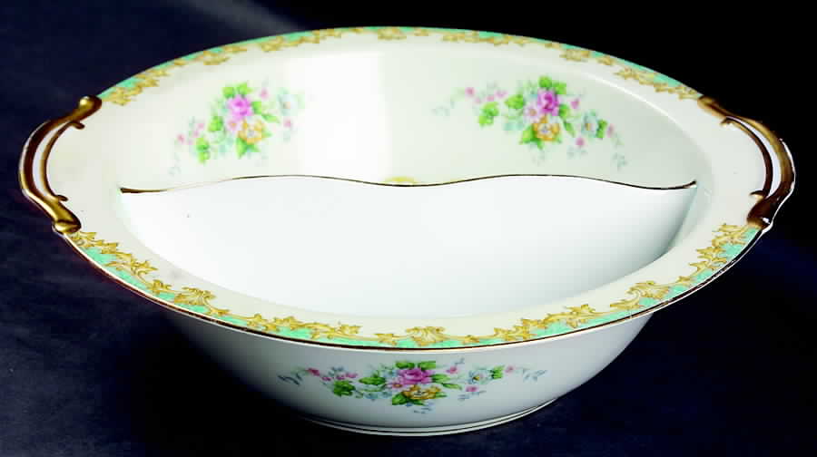 Adela 10" Round Divided Vegetable Bowl by Noritake-1