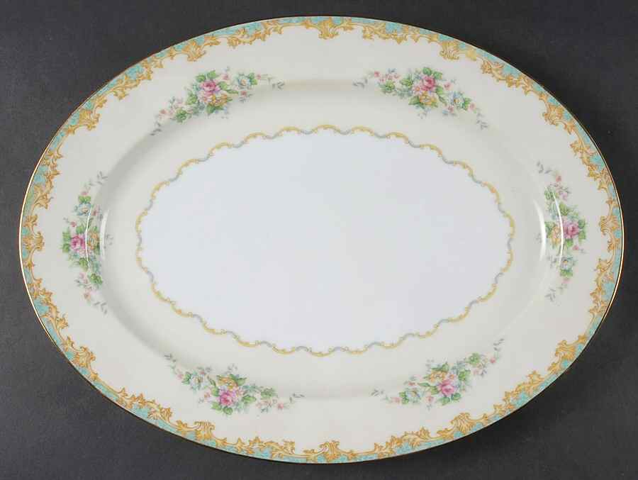 Adela 13" Oval Serving Platter by Noritake-1
