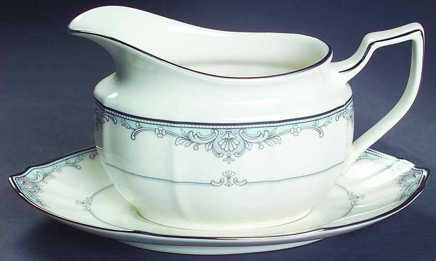 Adornment Gravy Boat & Underplate by Noritake-1