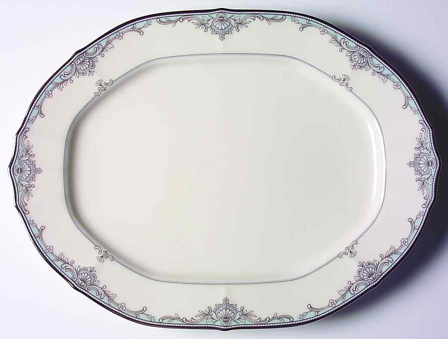 Adornment 14" Oval Serving Platter by Noritake-1