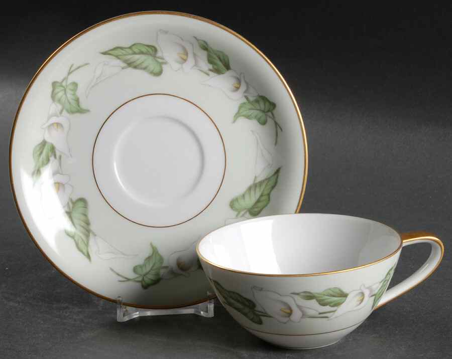 Adrienne Flat Cup & Saucer Set by Noritake-1