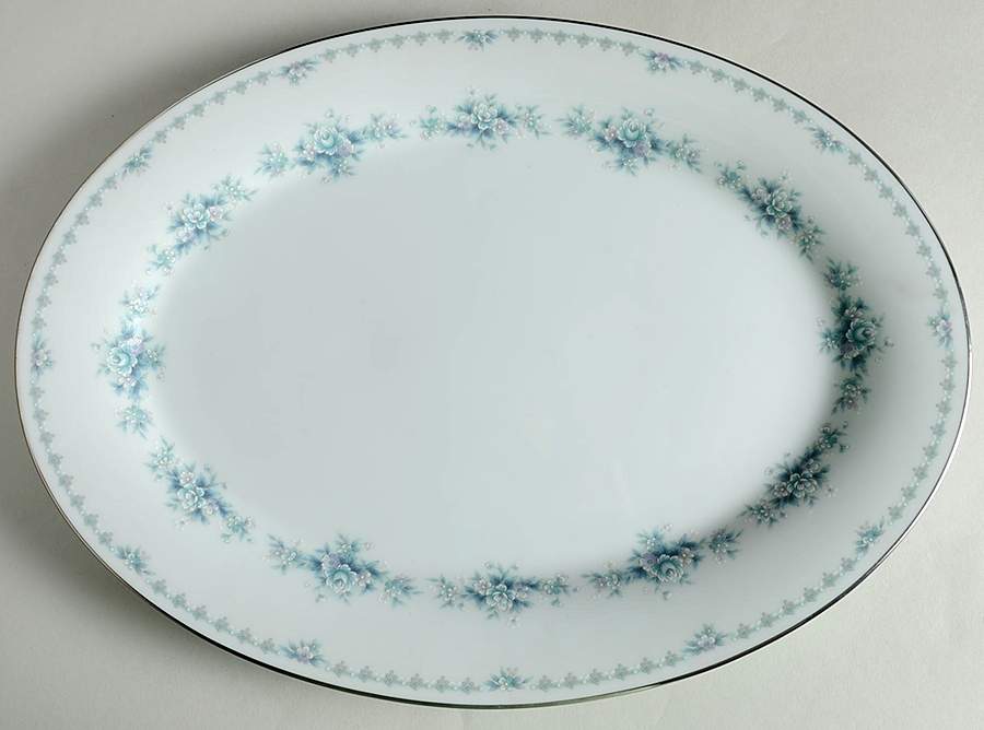 Adrienne 14" Oval Serving Platter by Noritake-1