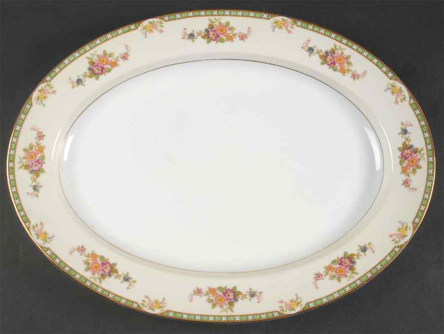 Adrian 15" Oval Serving Platter by Noritake-1