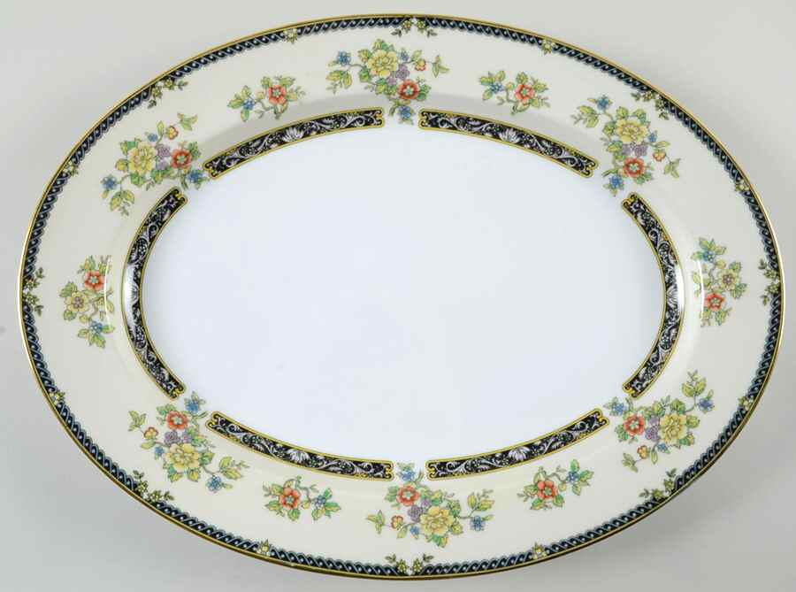 Adriatic 16" Oval Serving Platter by Noritake-1