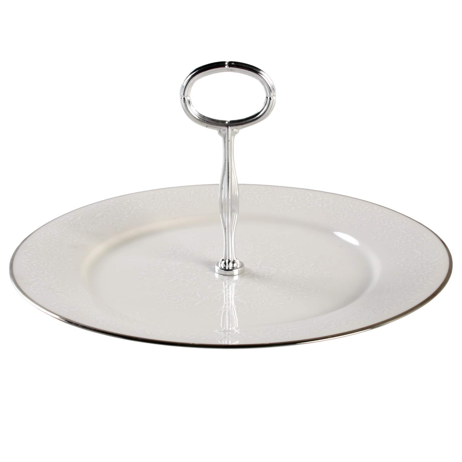 Affection Round Serving Plate with Handle (DP) by Noritake-1