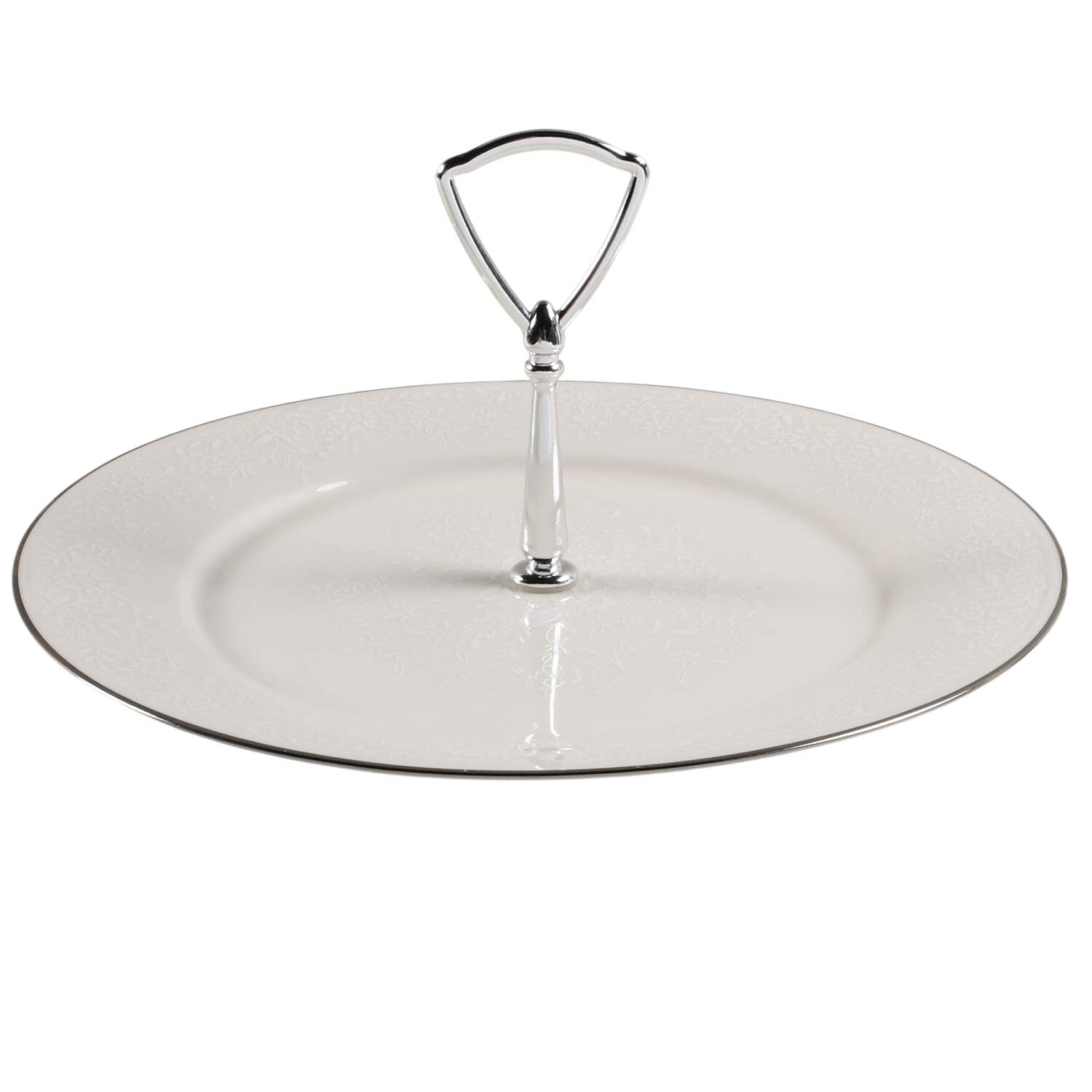 Affection Round Serving Plate with Handle (DP) by Noritake-1