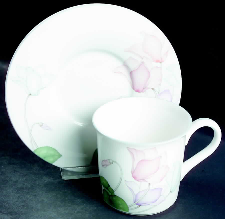 After The Rain Flat Cup & Saucer Set by Noritake-1