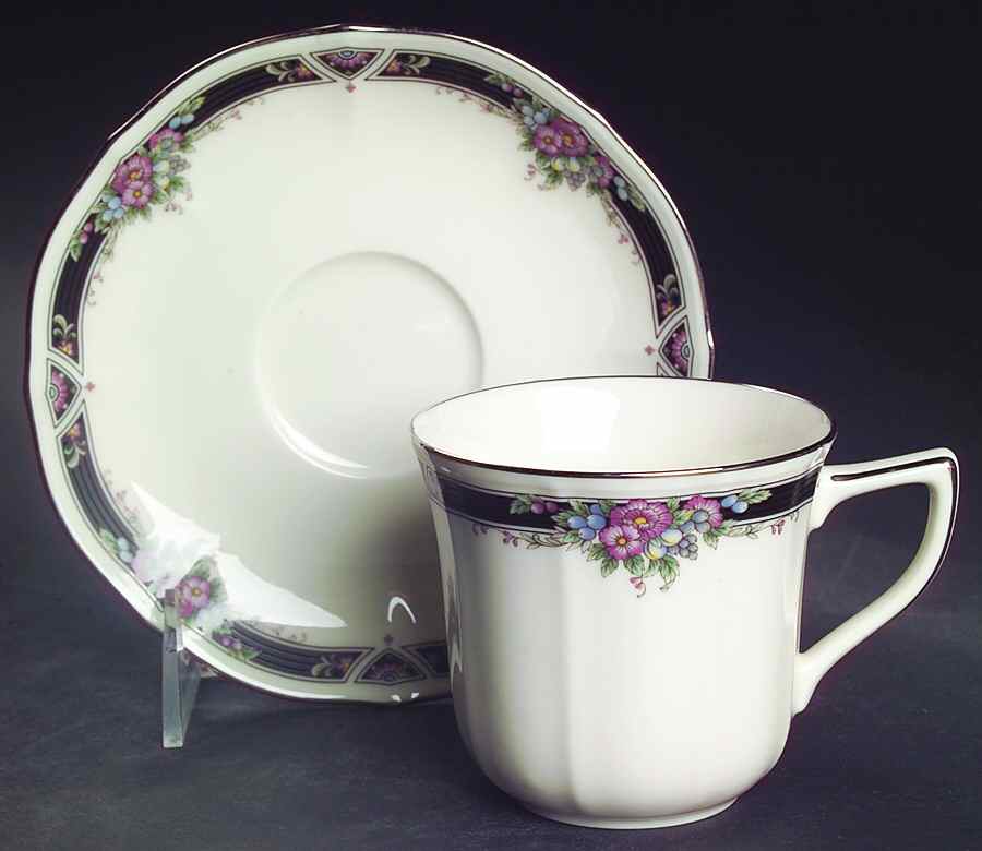 Afton Flat Cup & Saucer Set by Noritake-1