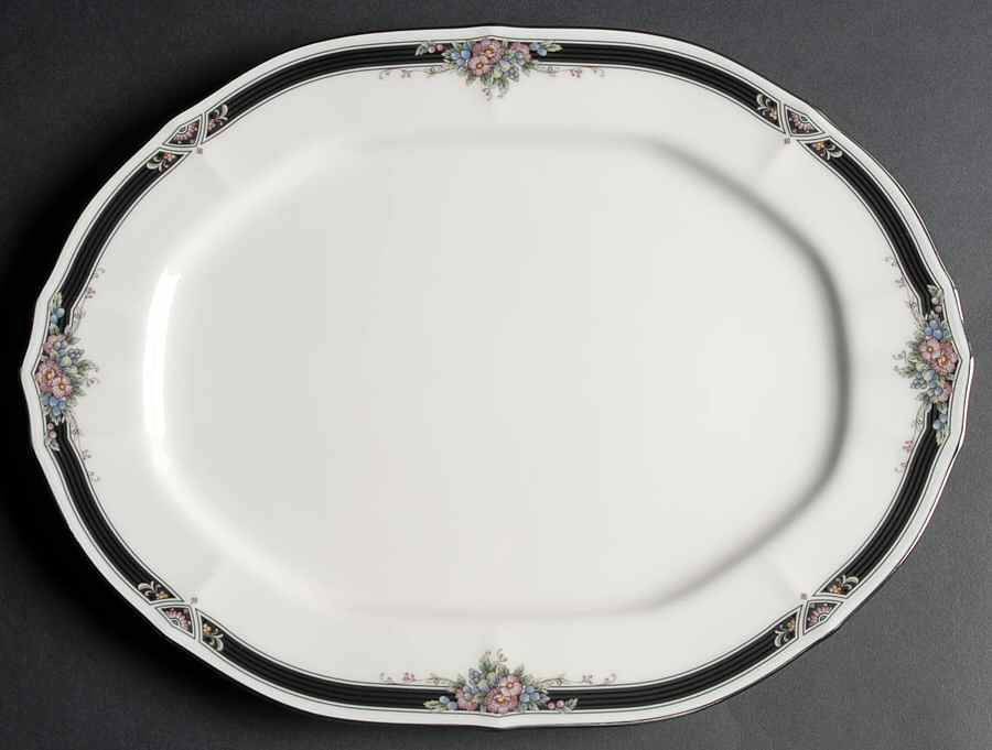 Afton 14" Oval Serving Platter by Noritake-1