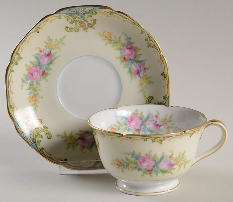 Afton Footed Cup & Saucer Set by Noritake-1