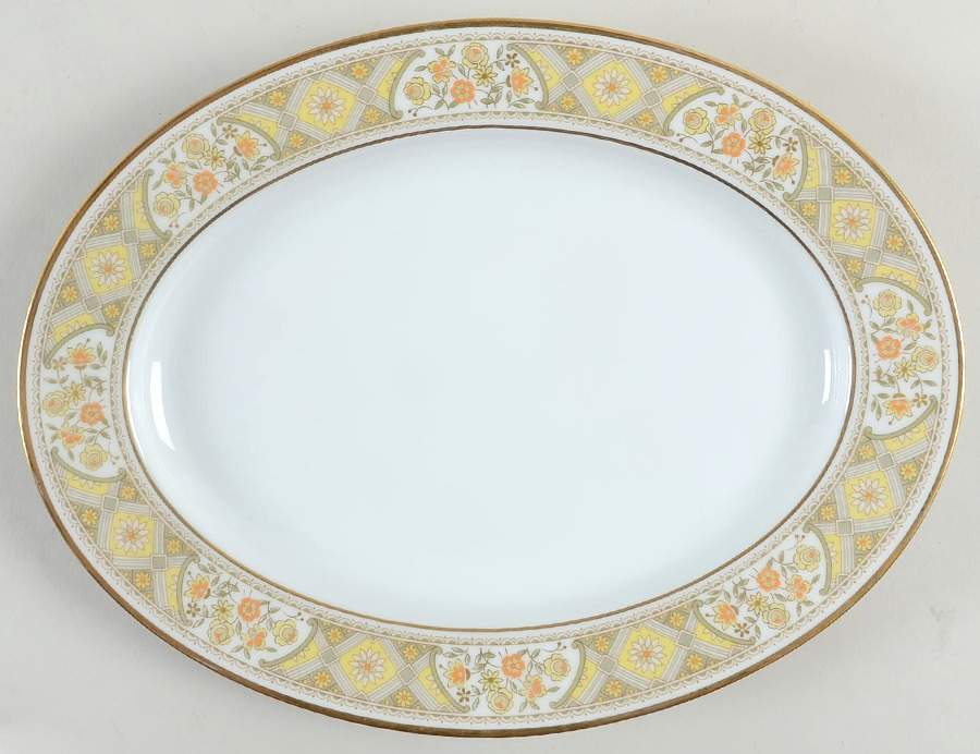 Aida 11" Oval Serving Platter by Noritake-1