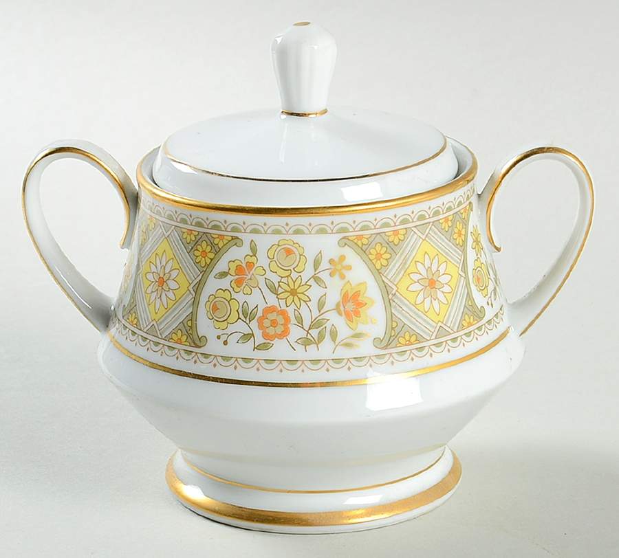 Aida Sugar Bowl & Lid by Noritake-1