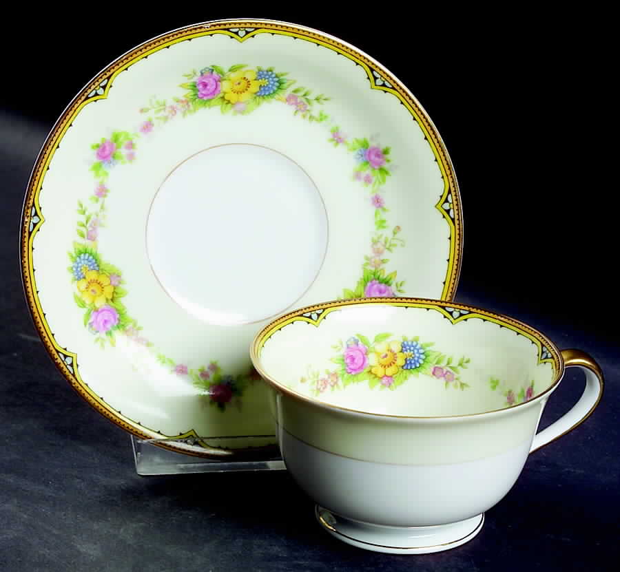 Aileen Footed Cup & Saucer Set by Noritake-1