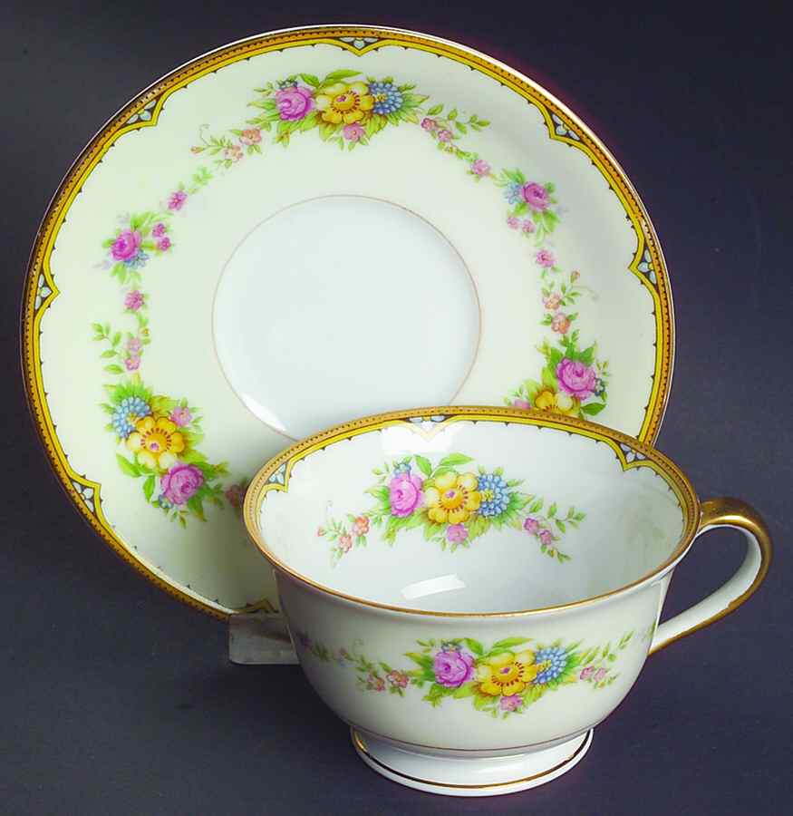 Aileen Footed Cup & Saucer Set by Noritake-1