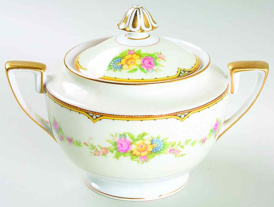Aileen Sugar Bowl & Lid by Noritake-1