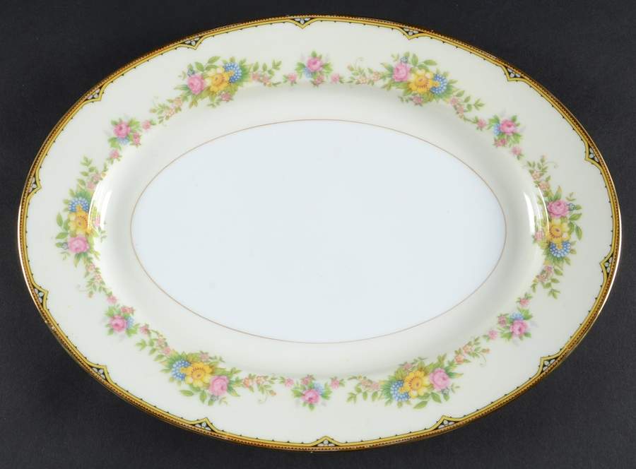 Aileen 11" Oval Serving Platter by Noritake-1