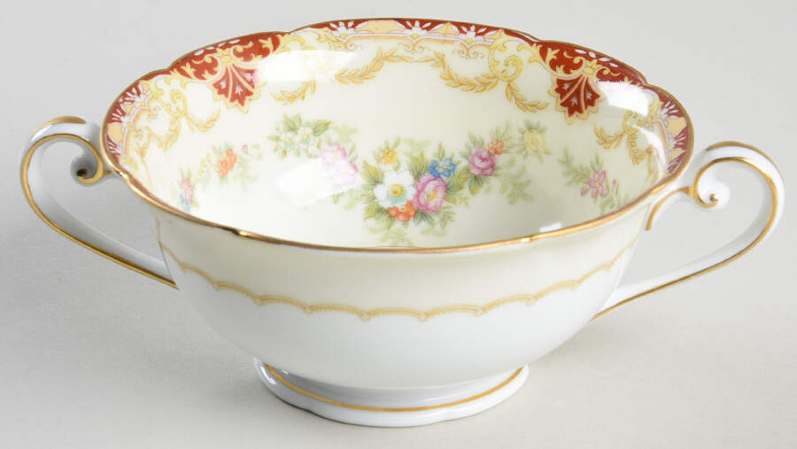 Ainslee Footed Cream Soup Bowl by Noritake-1