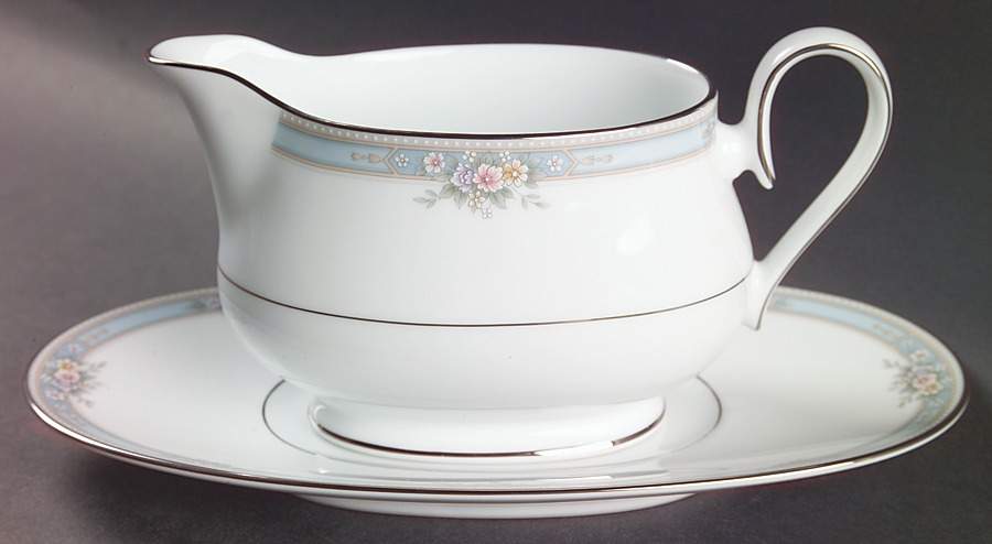 Ainsworth Gravy Boat & Underplate (Relish/Butter) by Noritake-1