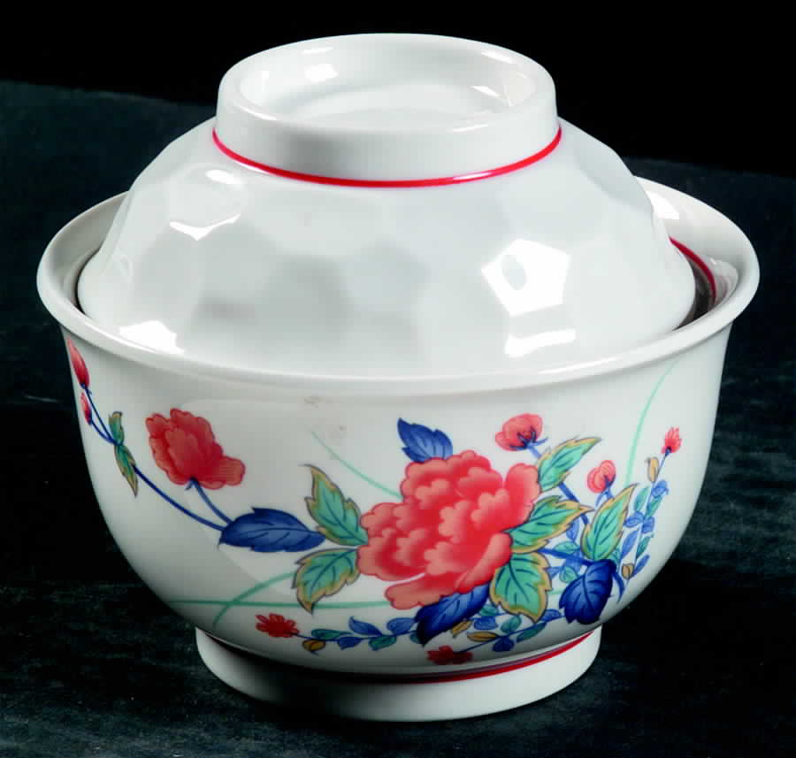 Akaye Sugar Bowl & Lid by Noritake-1