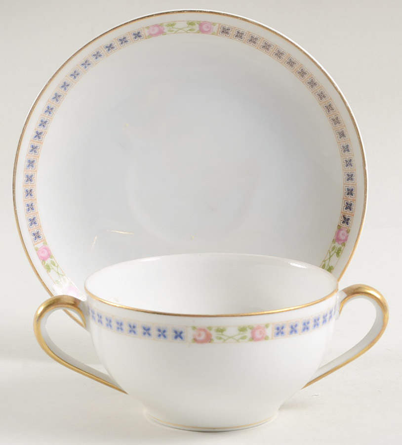 The Alais Flat Bouillon Cup & Saucer by Noritake-1