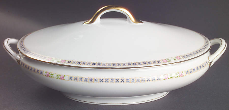 The Alais Oval Covered Vegetable by Noritake-1