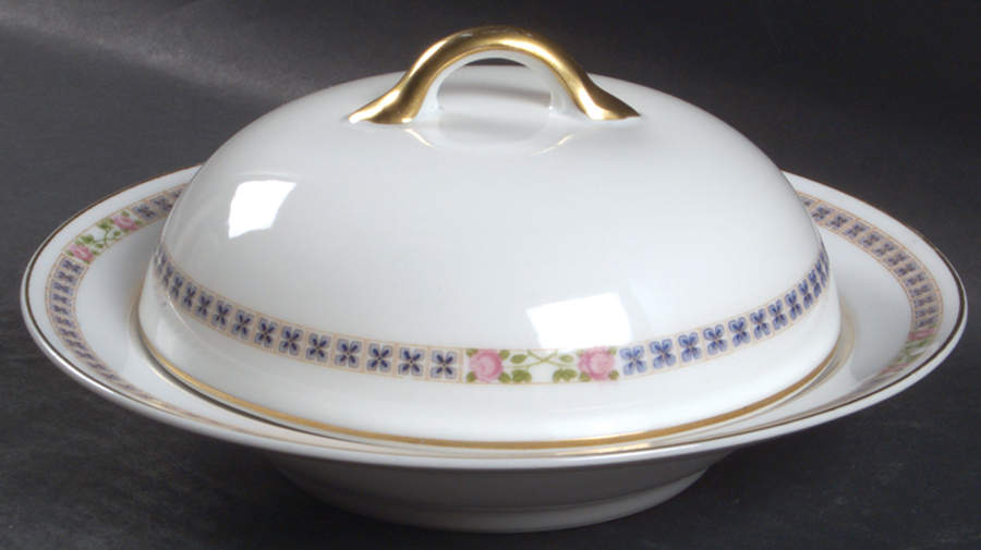 The Alais Round Covered Butter by Noritake-1