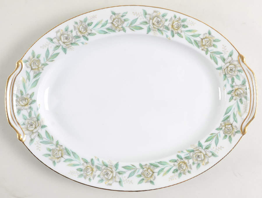 Alameda 11" Oval Serving Platter by Noritake-1