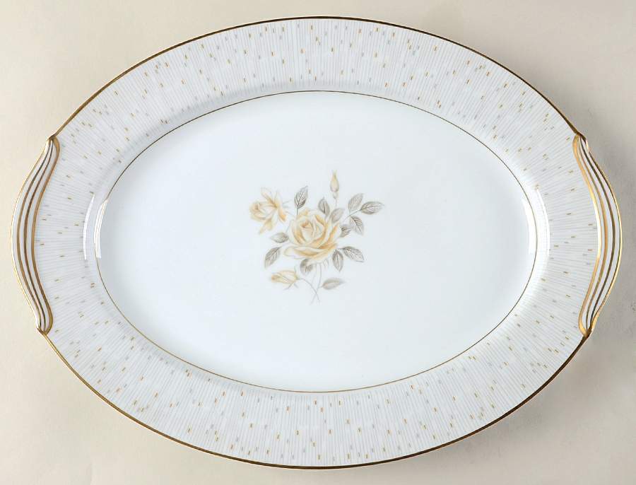 Alberta 13" Oval Serving Platter by Noritake-1