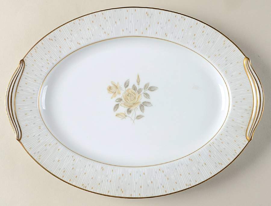 Alberta 11" Oval Serving Platter by Noritake-1