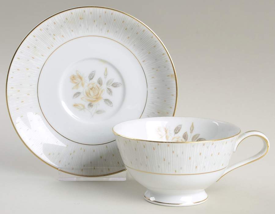Alberta Footed Cup & Saucer Set by Noritake-1
