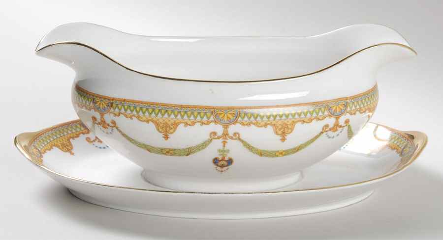 Albany Gravy Boat with Attached Underplate by Noritake-1