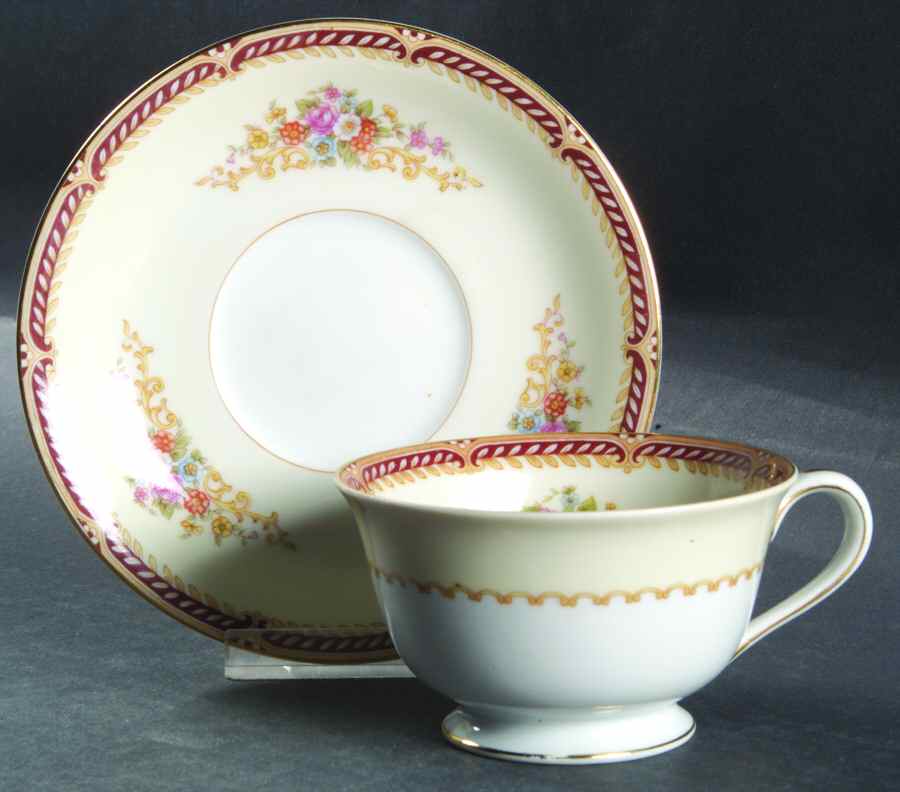 Alberta Footed Cup & Saucer Set by Noritake-1