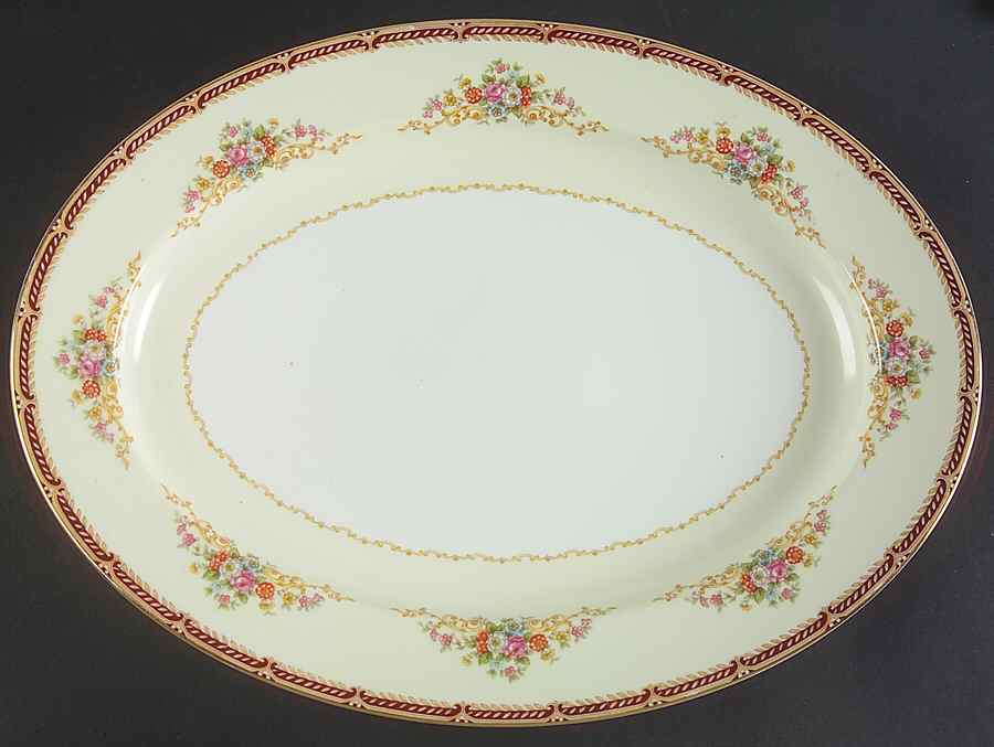 Alberta 16" Oval Serving Platter by Noritake-1