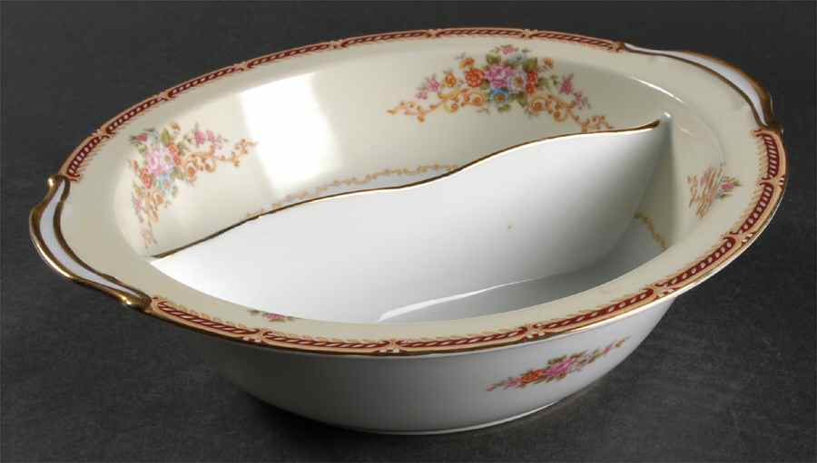 Alberta Round Divided Vegetable Bowl by Noritake-1