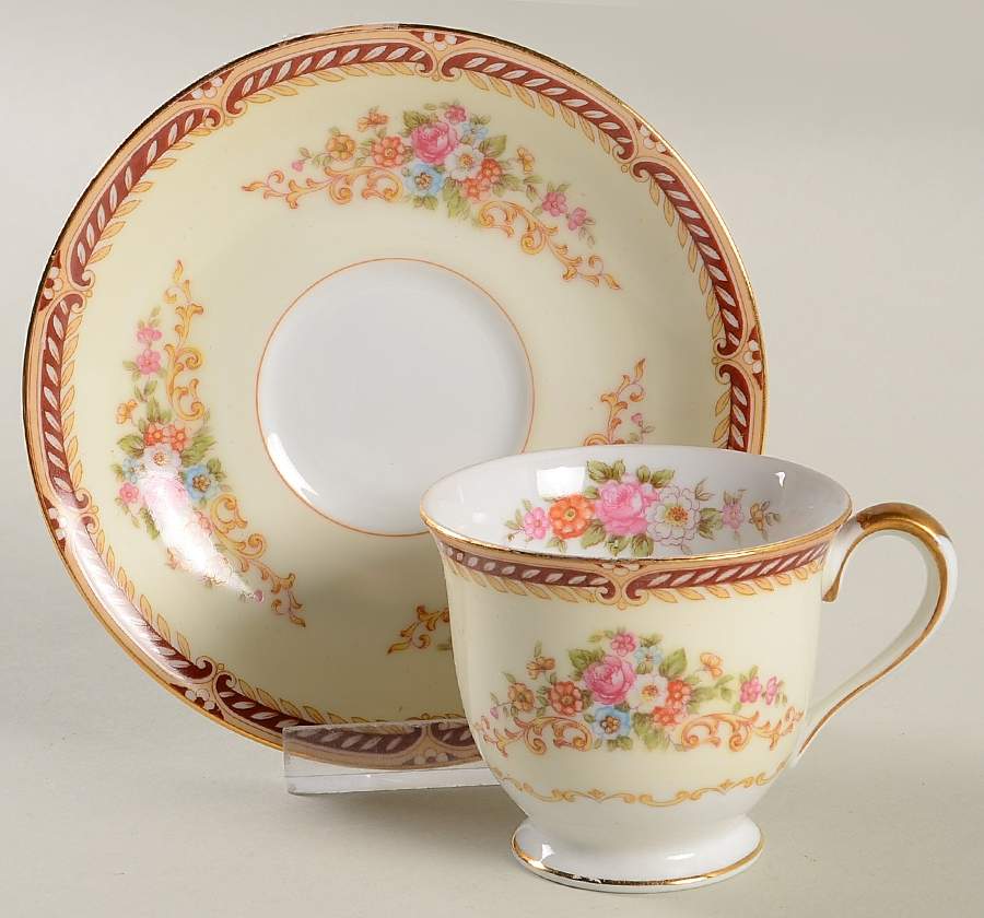 Alberta Footed Demitasse Cup & Saucer Set by Noritake-1